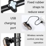  West Biking YP0701299 Xe đạp Điều khiển từ xa Đuôi đêm Đèn cảnh báo Cưỡi (Đèn hậu từ xa) 