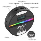  Ulanzi Vijim R66 Mini RGB Video Light 66 Đèn LED 2500-9000K Màu đầy đủ RGB Fill Light Chụp ảnh từ tính Ánh sáng Làm đẹp ánh sáng với bộ khuếch tán mềm 