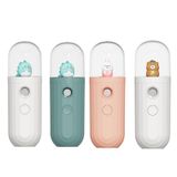 Dễ thương Pet Moisturizer USB Mini cầm tay Máy phun độ ẩm câm, Màu sắc: Khủng long nhỏ DQ-601 (Xanh lục) 