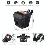  3L Wild Man GS9 Xe đạp leo núi Tay cầm Túi treo Túi đi đầu Túi cảm ứng Túi Vỏ cứng EVA (Đen) 
