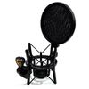  SH-101 Micrô chống sốc Giá đỡ Micrô Bộ nắp xả (Đen) 
