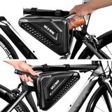  Wild Man ES19 Xe đạp EVA Vỏ cứng Triangle Bag Mountain Bike Front Beam Bag (Đen) 