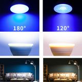  Tiết kiệm năng lượng Đèn LED đổi màu Bóng đèn Trang chủ 15 Màu Làm mờ Nền Trang trí Ánh sáng, Phong cách: Milky White Cove E14 (RGB Trắng ấm) 