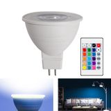  Tiết kiệm năng lượng Đèn LED đổi màu Bóng đèn Trang chủ 15 màu Làm mờ ánh sáng trang trí nền, Phong cách: Vỏ trong suốt MR16 (RGB Trắng) 