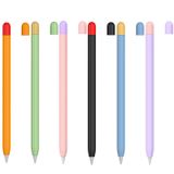  2 Bộ Vỏ bảo vệ silicon 5 trong 1 bút stylus + nắp bút hai màu + 2 Ốp lưng Nib Đặt cho Bút chì Apple 1 (Màu xanh) 