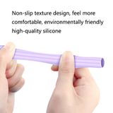  2 Bộ 5 trong 1 bút stylus silicone bảo vệ + nắp bút hai màu + 2 Ốp lưng Nib Đặt cho Apple Bút chì 1 (Hoa oải hương) 