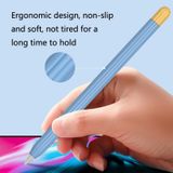  2 Bộ vỏ bảo vệ silicon 5 trong 1 bút stylus + nắp bút hai màu + 2 Ốp lưng Nib Đặt cho Apple Pencil 2 (màu xanh) 