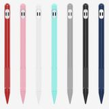  2 Bộ Vỏ bảo vệ silicon 4 trong 1 bút stylus + Dây chống mất + Bộ nắp đậy đôi cho Bút chì Apple 1 (Ngọc trắng) 