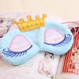  2 PCS 3D Công chúa sang trọng Ngủ ngủ nghỉ ngơi Travel Cover Eye-Patch (Hồ màu xanh) 