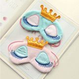  2 PCS 3D Công chúa sang trọng Ngủ ngủ nghỉ ngơi Travel Cover Eye-Patch (Hồ màu xanh) 