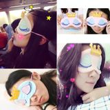  2 PCS 3D Công chúa sang trọng Ngủ ngủ nghỉ ngơi Travel Cover Eye-Patch (Hồ màu xanh) 
