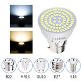  LED tập trung đèn nhựa cốc Đèn chiếu sáng gia đình tiết kiệm năng lượng, Công suất: 7W E27 60 LED (Trắng ấm) 