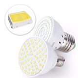  LED tập trung đèn nhựa cốc Đèn chiếu sáng gia đình tiết kiệm năng lượng, Công suất: 7W GU10 60 LED (Trắng ấm) 