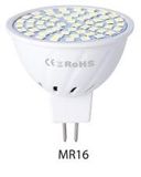  Chén đèn nhựa tập trung LED Đèn chiếu sáng gia đình tiết kiệm năng lượng, Công suất: 9W MR16 80 LED (Trắng ấm) 