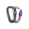  2 chiếc AD802N 8cm Hợp kim nhôm Leo núi Khóa ba lô hình chữ D Leo núi võng ngoài trời Khóa an toàn, Giao hàng ngẫu nhiên màu 