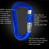  2 chiếc AD802N 8cm Hợp kim nhôm Leo núi Khóa ba lô hình chữ D Leo núi võng ngoài trời Khóa an toàn, Giao hàng ngẫu nhiên màu 