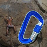  2 chiếc AD802N 8cm Hợp kim nhôm Leo núi Khóa ba lô hình chữ D Leo núi võng ngoài trời Khóa an toàn, Giao hàng ngẫu nhiên màu 