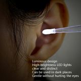  2 chiếc Fasola DZ-477 Bộ chọn tai chiếu sáng dạ quang An toàn cho trẻ em Bộ chọn tai mềm (màu be xám) 