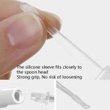  2 chiếc Fasola DZ-477 Bộ chọn tai chiếu sáng dạ quang An toàn cho trẻ em Bộ chọn tai mềm (màu be xám) 