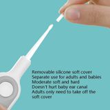  2 chiếc Fasola DZ-477 Bộ chọn tai chiếu sáng dạ quang An toàn cho trẻ em Bộ chọn tai mềm (màu be xám) 