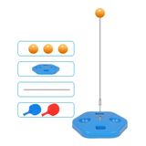  Bàn ghế vợt bóng bàn duy nhất Thiết bị đào tạo bóng cố định linh hoạt, Đặc điểm kỹ thuật: Màu xanh với vợt 