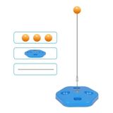  Trainer bóng bàn đơn Đàn hồi Trục linh hoạt Thiết bị đào tạo bóng cố định, Đặc điểm kỹ thuật: Màu xanh không có vợt 