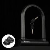  West Biking Extra lớn Xe đạp hình chữ U Khóa chống trộm (Đen) 