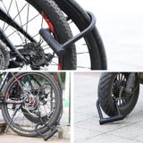  West Biking Extra lớn Xe đạp hình chữ U Khóa chống trộm (Đen) 