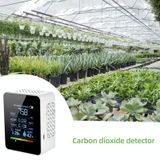  TVOC1 CO2 Portable CO2 Chất lượng không khí Máy dò khí dioxide Carbon dioxide trong nhà Máy đo độ ẩm trong nhà với màn hình LED kỹ thuật số (màu trắng) 
