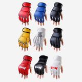  BH0086 1 Cặp Găng tay nửa ngón tay đấm bốc Găng tay đấm bốc dành cho người lớn (chân hổ xanh) 