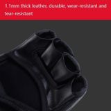  BH0086 1 Cặp Găng tay nửa ngón tay đấm bốc Găng tay đấm bốc dành cho người lớn (chân hổ xanh) 