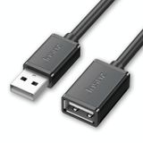  3 CÁI Jasoz USB Nam sang Nữ Cáp dữ liệu mở rộng lõi đồng miễn phí oxy, Màu: Đen 2M 