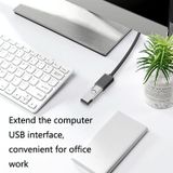  3 CÁI Jasoz USB Nam sang Nữ Cáp dữ liệu mở rộng lõi đồng miễn phí oxy, Màu: Đen 2M 