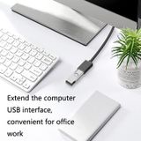  3 chiếc Cáp dữ liệu mở rộng lõi đồng USB sang nữ, màu: Đen 8m 