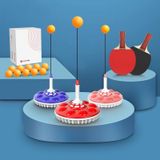  Cốc hút hộ gia đình Tự đào tạo Đàn hồi Trục linh hoạt Trẻ em Cha mẹ-Trẻ em Đào tạo Tennis Huấn luyện viên, Phong cách: 2 Ba Lan 6 Balls (Xanh dương) 