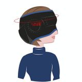  Mặt nạ mắt ngủ YZ-B1 Mặt nạ mắt lạnh Bốn mùa Unisex Blackout Bữa trưa thoáng khí (màu xanh) 