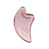  2 chiếc Crystal Crystal Gua Sha Scraping Board Facial Meridian V-hình Face Gua Sha Scraping Board (màu hồng nhạt) 