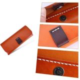  K064 Hộp đựng kính da rám nắng đa năng (màu xanh quân đội) 