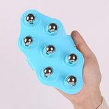  3 chiếc Seven-Ball Massager Đa chức năng Năm phần tử Meridian Brush Hạch nạo vét bạch huyết Máy mát xa bóng, Hình dạng: Màu hồng thông thường 