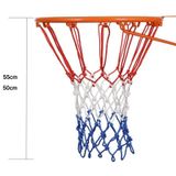  2 cặp dây bóng rổ tròn ngoài trời, màu: 3.0mm polypropylen (trắng đỏ) 