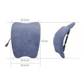  Sưởi ấm điện thắt lưng hỗ trợ pad thắt lưng cột sống cáng mát xa cột sống tựa lưng (124 đốt sống lưng điện lớn) 