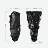  AFISHTOUR FB2040 13L Xe đạp Đuôi lớn Túi lớn Công suất lớn Túi yên xe đạp đường dài, Kích thước: 13L (Đầy đủ màu đen) 