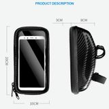  AFISHTOUR FB2036 6 inch túi xe đạp không thấm nước đa chức năng túi màn hình cảm ứng (màu đen) 