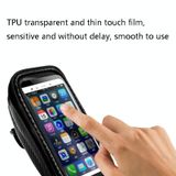  AFISHTOUR FB2036 6 inch túi xe đạp không thấm nước đa chức năng túi màn hình cảm ứng (màu đen) 