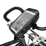  AFISHTOUR FB2036 6 inch túi xe đạp không thấm nước đa chức năng túi màn hình cảm ứng (màu đen) 