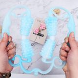  2 chiếc Ladies Ring Leg Kẹp Massage Ball Stovepipe Thiết bị tập thể dục Yoga (Tím) 
