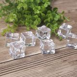  10 chiếc Square Fake Ice Cube Ảnh đạo cụ Gourmet Mô hình trang trí nhiếp ảnh 