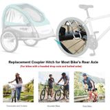  2 chiếc Baby Pet Debris Xe đạp Phụ kiện Trailer Đầu lực kéo, Phong cách: Không khóa 
