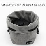  Benna không thấm nước máy ảnh ống kính ống kính ống kính bảo vệ túi túi, màu: môi trường tròn (màu xám) 