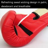  Găng tay huấn luyện đấm bốc Quansheng QS19 Găng tay Sanda Fight Găng tay, Kích thước: Loại người lớn (Đỏ) 